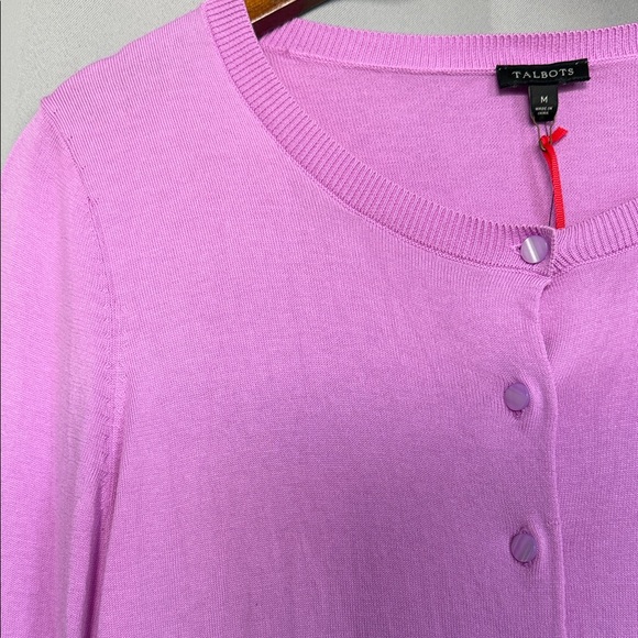 Talbots Womens Lavender Classic Business Laid-back Spring Trendy Layering Piece - Picture 2 of 7